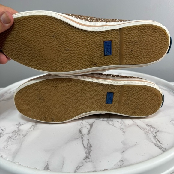 Kate Spade X Keds Women’s Sneakers sz 8 Glitter Encrusted N-39 - Picture 4 of 8